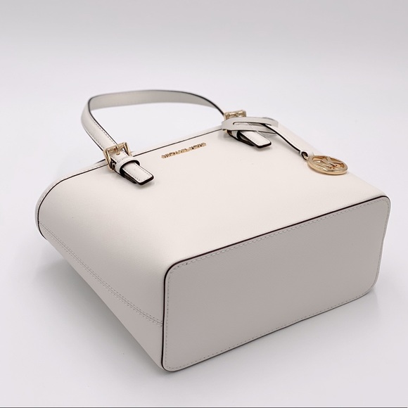 MICHAEL KORS XS CONVERTIBLE TOP ZIP TOTE OPTIC WHT - Picture 12 of 16